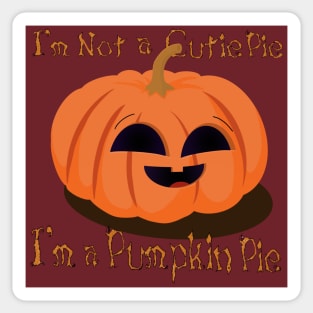 Cutie Pie, Pumpkin Pie Sticker